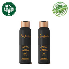 2PK SheaMoisture Body Wash for Women African Black Soap Calm and Clearing, 18 oz