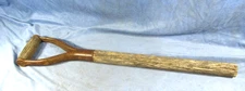 Vintage Rustic Wood Farmhouse 24"  Shovel Spade D-Handle