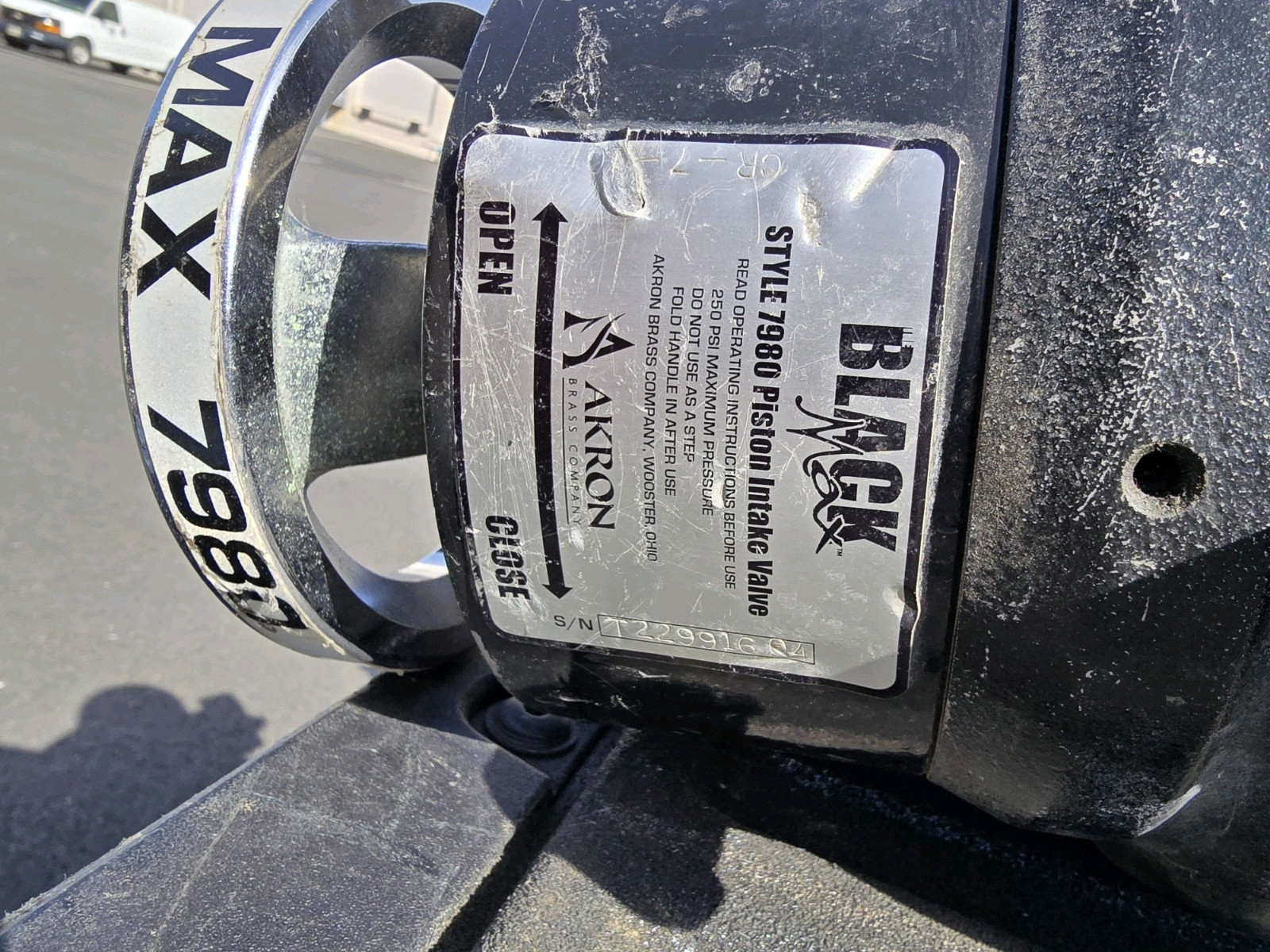 Black Max 7980 Piston Intake Valve Fire Rescue Whs22