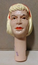 1960's-70's Marx Johnny West Jane West Head Good Cond 1