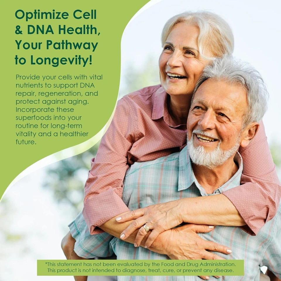 Gominolas orgánicas Spirulina Chlorella, superalimento rico en nutrientes - 60  Foto 3 de 4