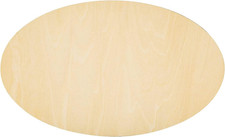 10Pcs Oval Craft Wood 7X4.3 Inch Unfinished Wood Crafts,Wood Circles for Crafts,