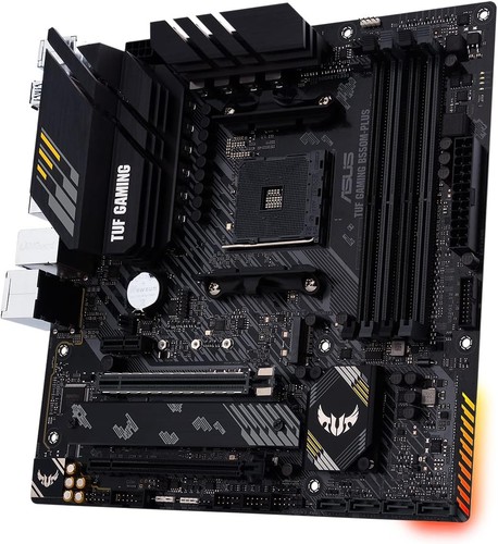 ASUS TUF Gaming B550M-PLUS, AMD B550 (Ryzen AM4) Micro ATX Motherboard (PCIe 4.0 - Imagen 4 de 10
