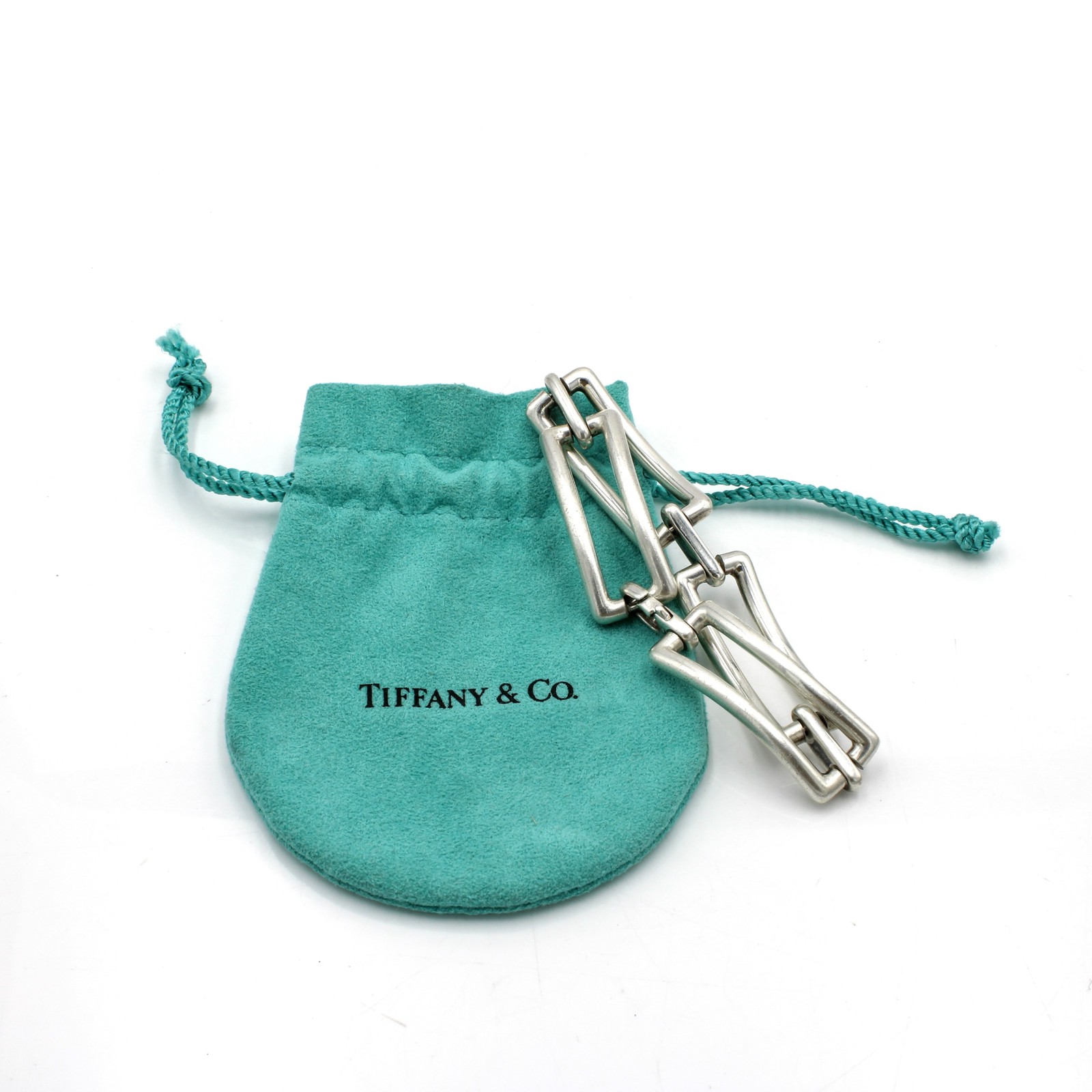 Tiffany & Co Sterling 2002 Rectangular Link 7.5in… - image 6