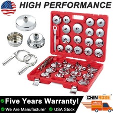 35pcs Auto Oil Filter Socket Wrench Set 12 Inch Drive Cap Removal Tool Kit New
