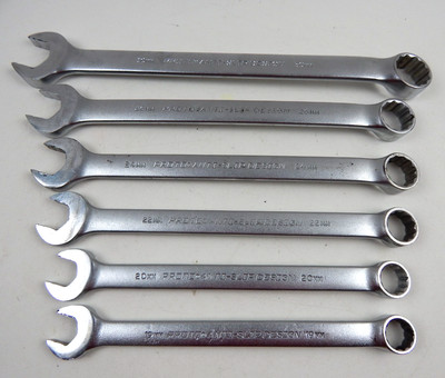 PROTO Anti-Slip Design Metric 12pt Combination Wrench Set 19mm-30mm MASD 6pc EUC