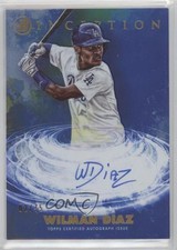 2021 Bowman Inception Primordial Prospects Blue Foil 2/75 Wilman Diaz Auto 0o6m