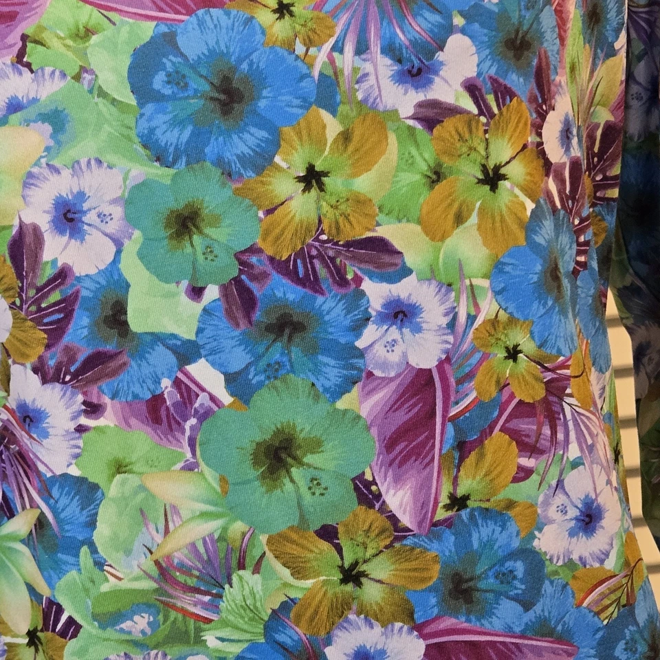 Camisa de manga larga para mujer 5Fin estampado floral UVX rendimiento UPF 30 talla pequeña Foto 2 de 4