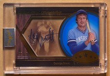 2025 Topps Five Star George Brett Penmanship Auto Blue #5/15 Jersey Number 1/1