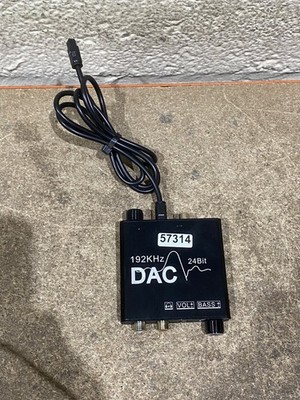 192KHz 24Bit DAC Digital zu Analog Audio Wandler Cinch 3,5mm Optischer Eingang