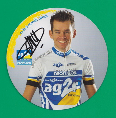 CYCLING cycling card CHRISTOPHE ORIOL team AG2R pension 2003 signed