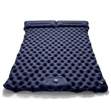 Outdoor Camping Double Inflatable Mattress Extra Wide Sleeping Pad Ultralight Fo