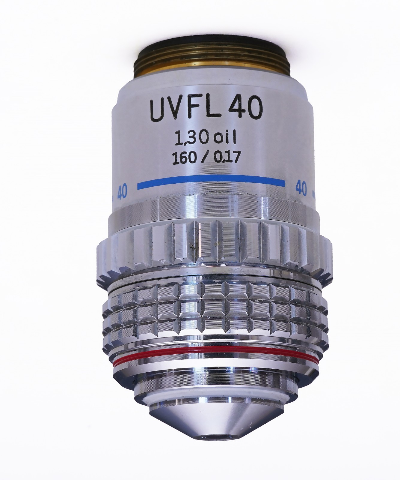 Olympus UVFL 40x, NA 1.3oil 160/0.17 objective lens