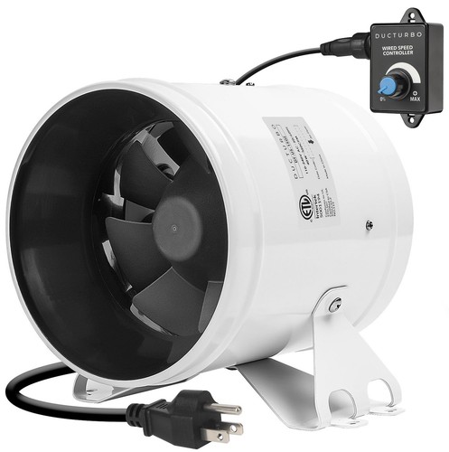 6 Inch Inline Duct Fans, 350 CFM Ventilation Exhaust Fan Ideal for ...