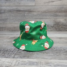 Santa And Raindeers Hat Cap Youth Kids Boys One Size Fits Most Seasonal