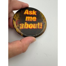 VTG Nintendo Pin Black Donkey Kong 64 Lenticular Promo Button N64 1999