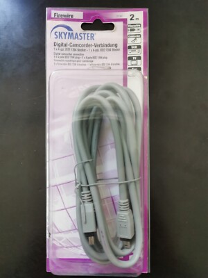 Skymaster Digital-Camcorder-Verbindung 2x IEEE 1394 Stecker (2m Länge)