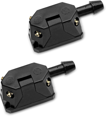 #ad #ad Car Front Windshield Washer Nozzles Wiper Arm Mounted Jets Universal Replacement $13.99