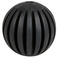 Flamingo Gummiball Gladiator Schwarz 7,5 Cm Hundespielzeug Zahnpflege Spaß