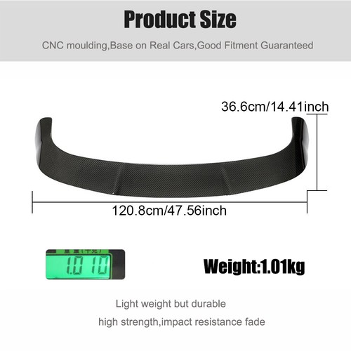 For Audi RS6 C8 Avant 2019-2024 Dry Carbon Rear Roof Window Spoiler Top Wing Lip - Picture 9 of 12