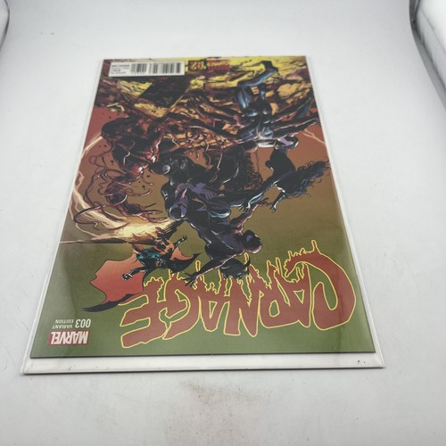 Carnage #3 Mike Deodato Jr. Incentive 1:20 Variant Marvel Comics 2015 NM plus - Picture 4 of 5