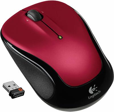 Logitech Wireless Mouse M325 with Designed-For-Web Scrolling - Red - Brand New