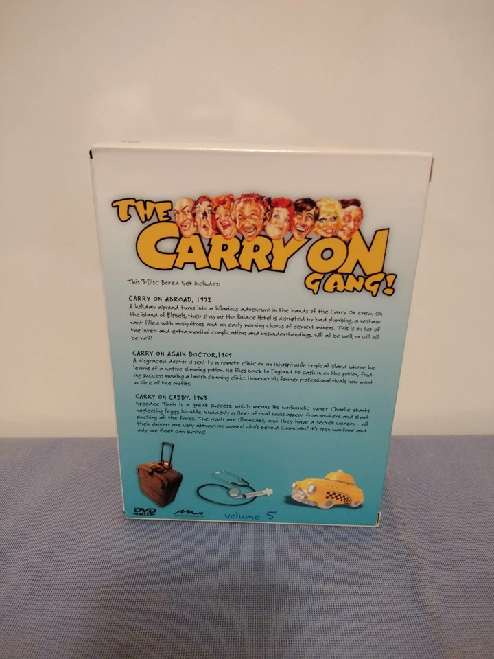 The Carry On Gang! Volume 5 DVD Box Set 3 Discs British Comedy - Image 2 of 4