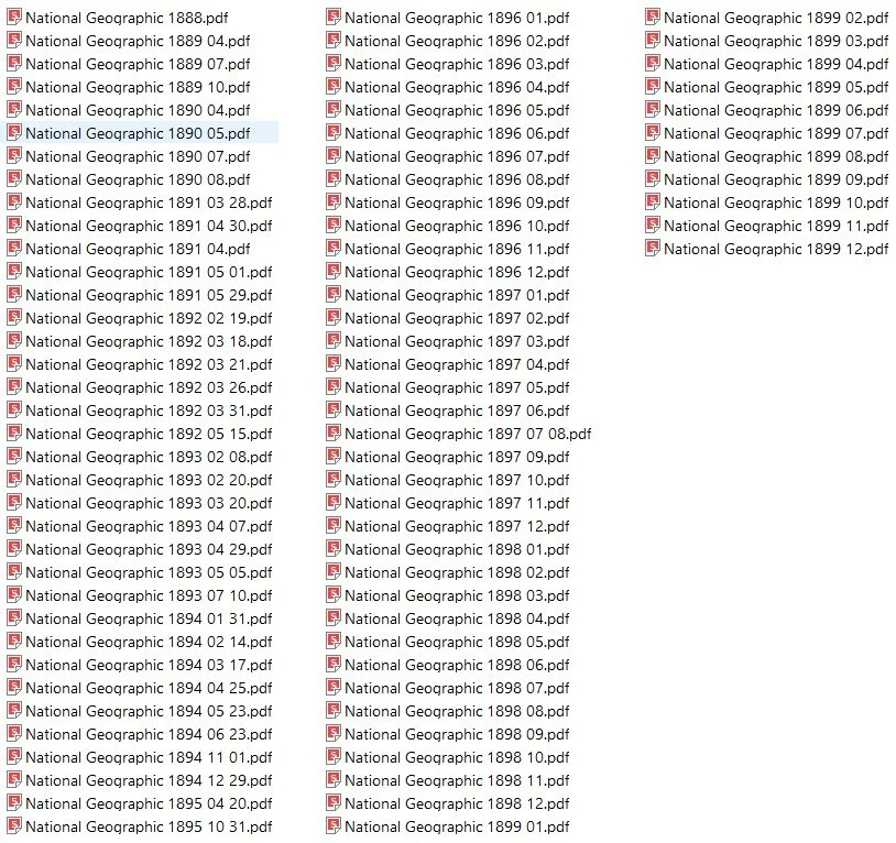 NATIONAL GEOGRAPHIC MAGAZINE 1890S 83 Unique Issue Collection On USB Flash Drive - Image 3 of 4