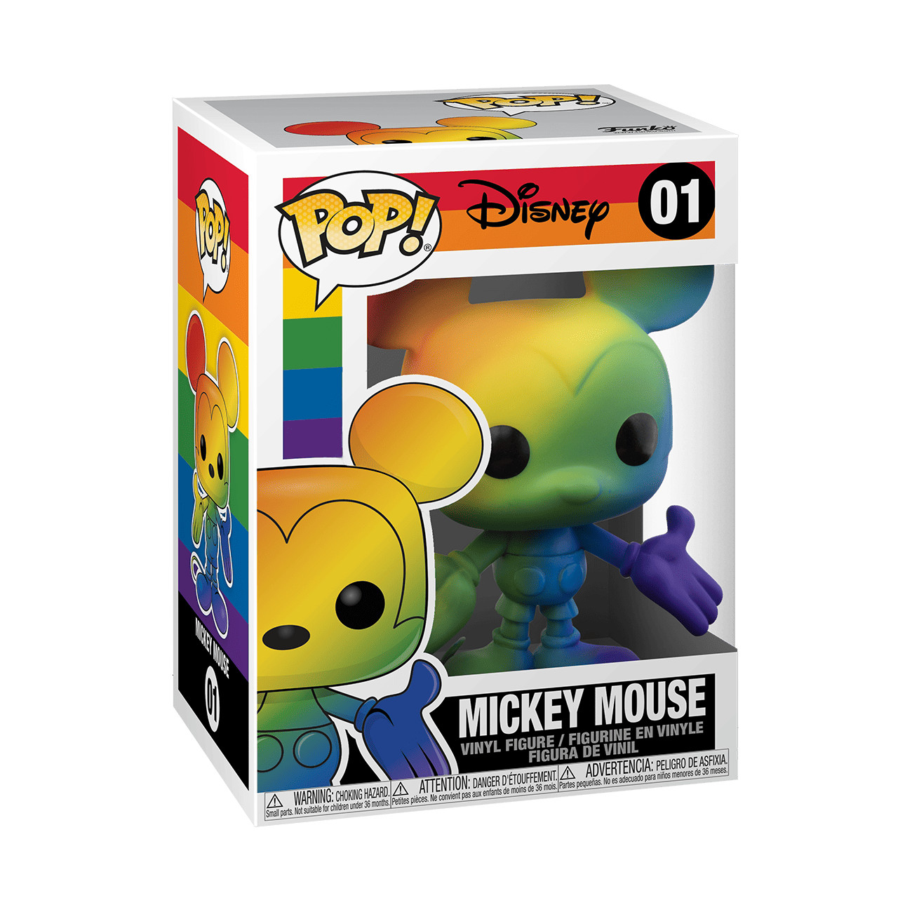 Funko Pop! Disney: Pride - Mickey Mouse (Rainbow) Vinyl Figure 01 