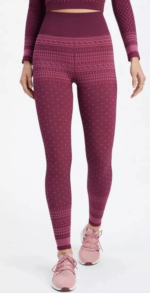 Leggings Fabletics para mujer pequeños cintura alta sin costuras Fair Isle Foto 2 de 4