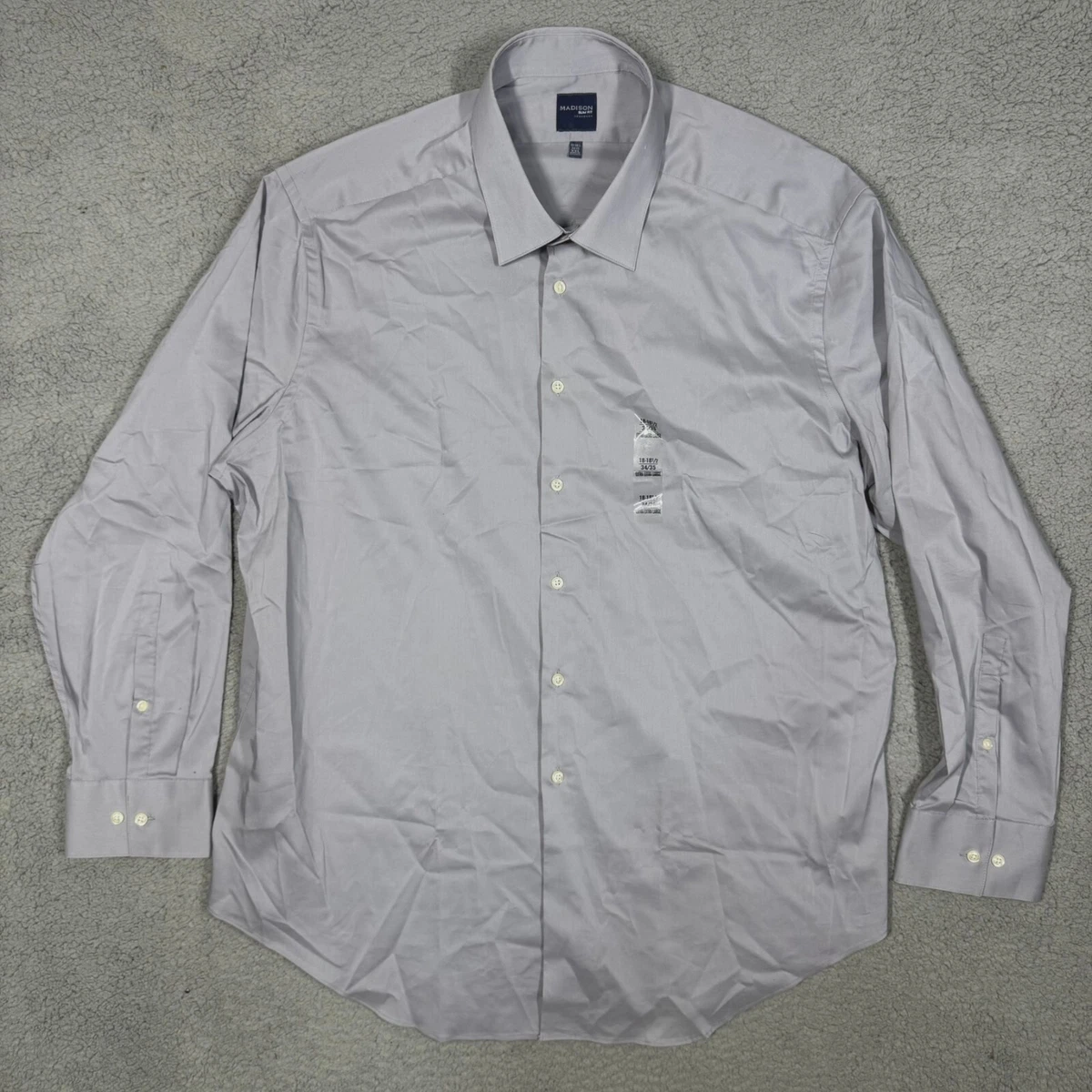 madison slim fit dress shirt Blue Dress Shirt Fine Twill Custom Fit