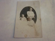 RPPC Postcard Leroy Edna & Chester Seiler real photo portrait children postcard