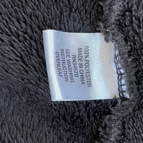 Jason Maxwell Jacket Womens Size Medium M Black Hooded Full Zip Velour Fleece - Picture 8 of 9