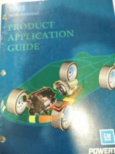1993 GM North American  Product Application Guide Cars Trucks Engines Powertrain