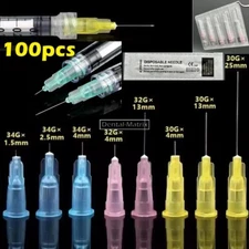Tattoo Needle Micro Needles 27-34G Beauty Safety Parts Injection Syringe Tips