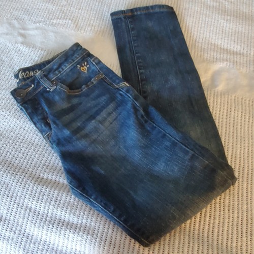 Justice Girl's Size 12R Basic Straight Leg Blue Jeans - Picture 8 of 8