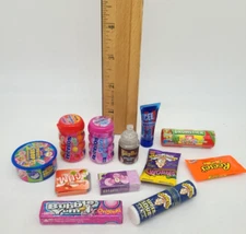 Mini Brands toys Candy Lot Assortment Mentos Bubble Yum Reeses War Heads collect