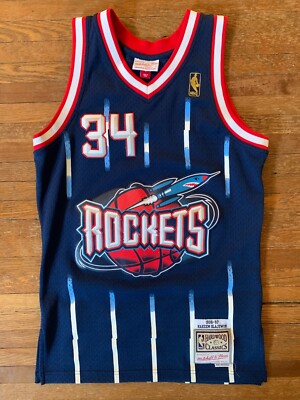 Hakeem Olajuwon Men's Small Mitchell & Ness Swingman Houston