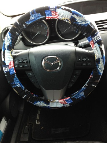 US Navy Military Steering Wheel Cover And Seatbelt Cover Combo - Picture 2 of 4