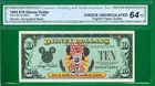 $10 1993 A/A 1 DISNEY DOLLAR SMILING MINNIE CHOICE UNCIRCULATED OPQ 64