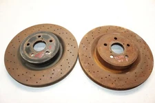 08-14 LEXUS ISF IS F FRONT BRAKE ROTORS DRILLED PAIR LEFT & RIGHT Y7294