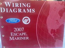 2007 Ford Escape Mercury Mariner Wiring Diagrams Schematics Manual vm1
