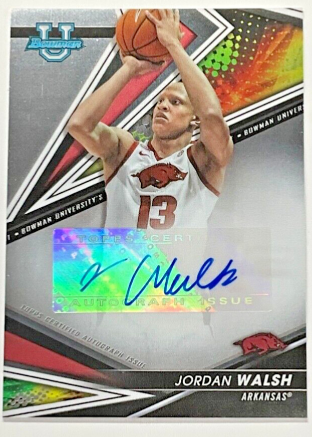 2022-23 Bowman University Best Best of 2022-23 Auto Jordan Walsh #BOA-JW Auto