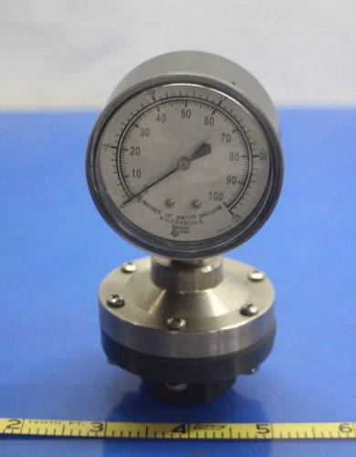 Marshall Town Water Vacuum Gauge 0-100 Inches Kilopascals No.90319