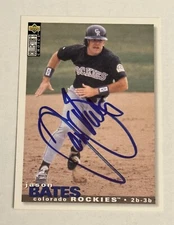 Jason Bates 1995 Upper Deck Collectors Choice Authentic Signed Autograph Auto RC