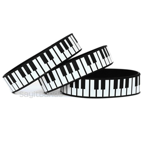  Piano Wristbands - Wholesale Silicone Bracelets for Pianist, Musician, Dance - Picture 5 of 10