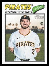 Spencer Horwitz 2026 Topps Heritage #266 Pittsburgh Pirates
