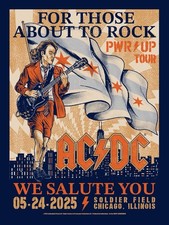 ACDC CHICAGO 5/24/2025 BLUE/ORANGE VARIANT