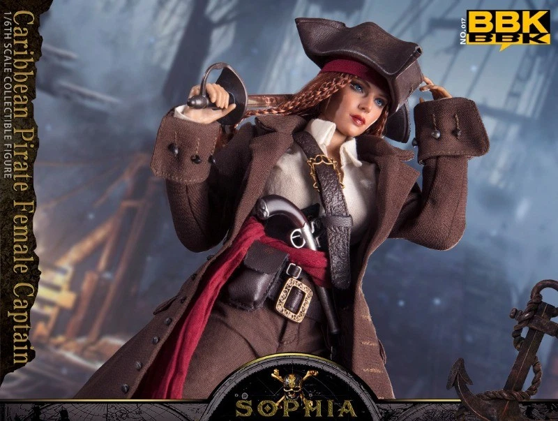 BBK 1/6 Scale Caribbean Pirate Female Captain Sophia Action Figure Collectible - Image 2 of 4