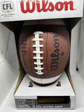 New Official Size Wilson CFL Football Ball Inflated NIB wTEE and Pump WTF 1605
